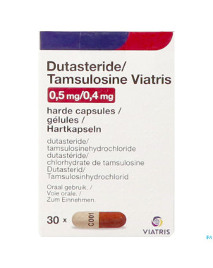 Dutasteride tamsulosine viatris 0,5mg/0,4mg caps30