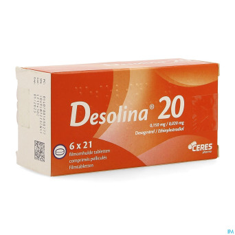 Desolina 20 0,020mg/0,150mg comp  6 x 21