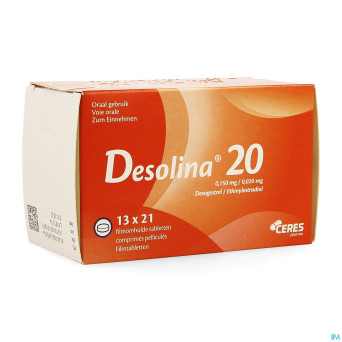 Desolina 20 0,020mg/0,150mg comp 13 x 21
