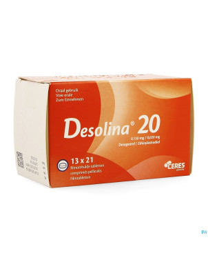 Desolina 20 0,020mg/0,150mg comp 13 x 21