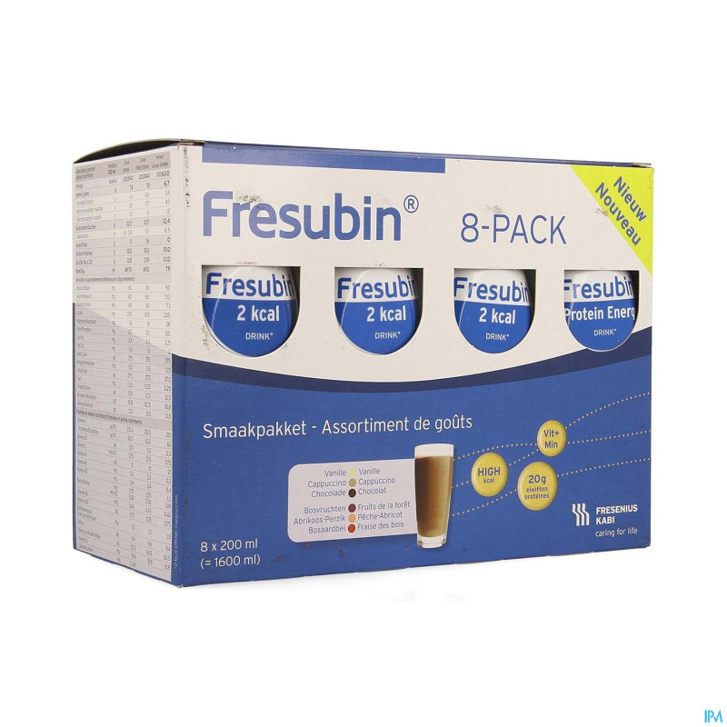 Fresubin 8-pack drink assortiment    fl 8x200ml