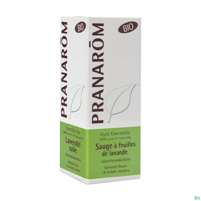 Pranarom he sauge feuilles lavande bio 10ml