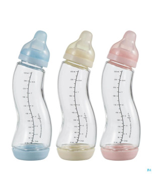 Difrax biberon-s natural verre assorti    250ml