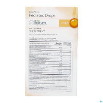 Mvw complete formul. multivit.pediatric drops 30ml