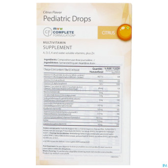 Mvw complete formul. multivit.pediatric drops 30ml
