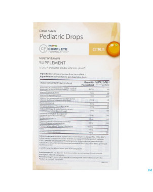 Mvw complete formul. multivit.pediatric drops 30ml