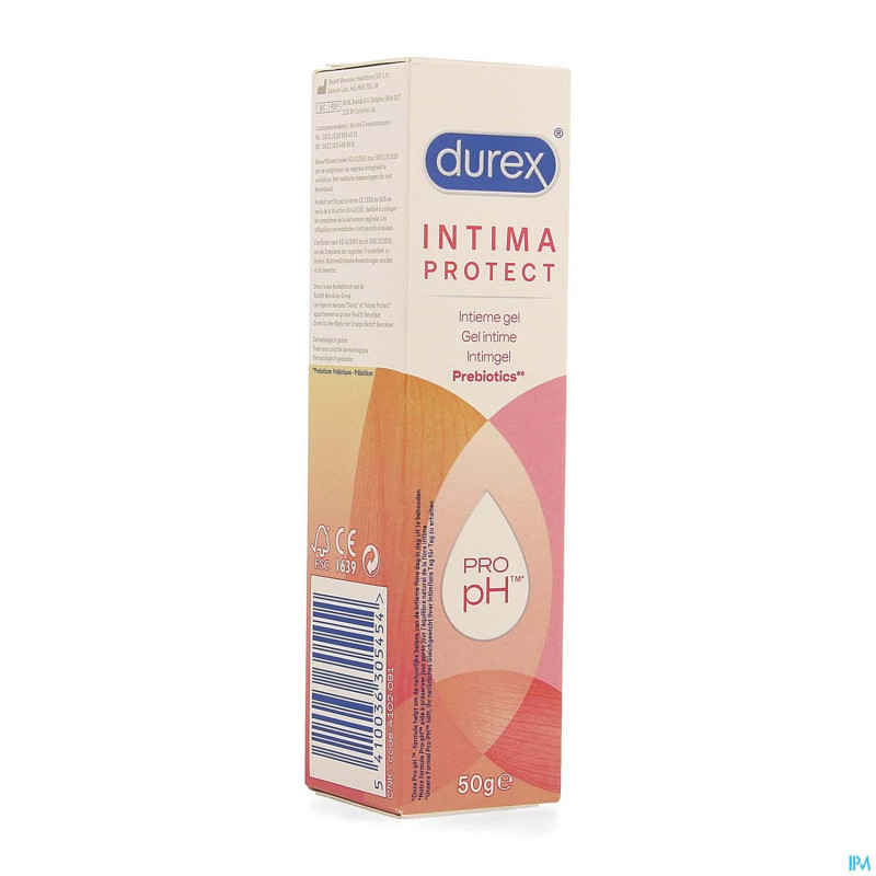Durex gel intime hydratant prebiotique    50ml