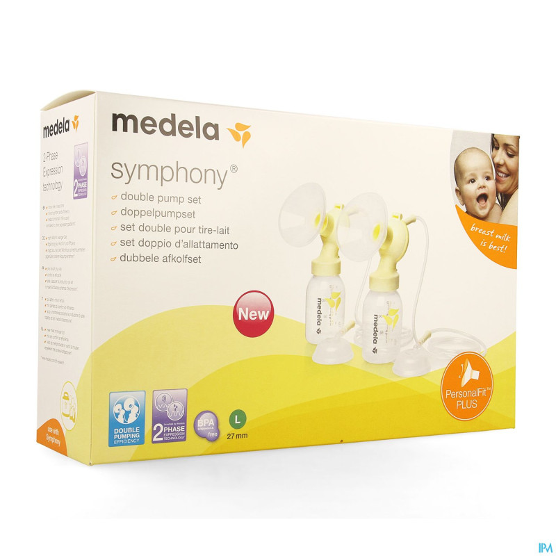 Medela personalfit plus set double tirelait l 27mm