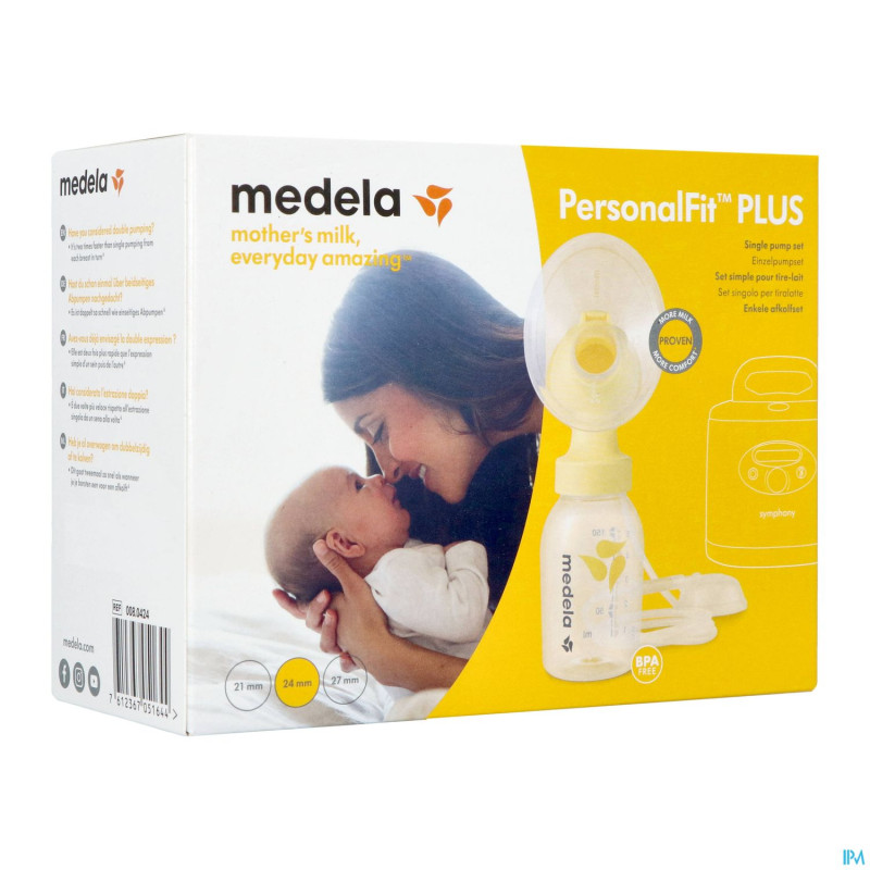 Medela personalfit plus set simple tirelait m 24mm