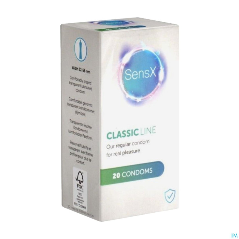 Sensx classic line preservatifs  20