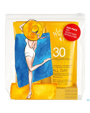 Widmer sun all day 30 duo n/parf tube 2x100ml