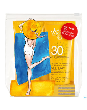 Widmer sun all day 30 duo parf tube 2x100ml