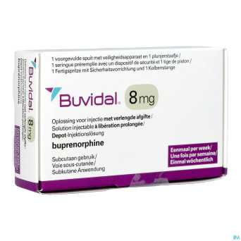 Buvidal   8mg sol inj lib.prol. ser.prer. 1x0,16ml