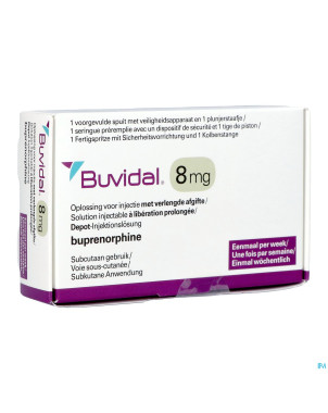 Buvidal   8mg sol inj lib.prol. ser.prer. 1x0,16ml