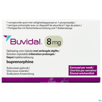 Buvidal   8mg sol inj lib.prol. ser.prer. 1x0,16ml