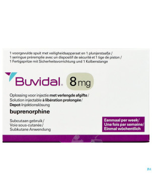 Buvidal   8mg sol inj lib.prol. ser.prer. 1x0,16ml