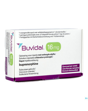 Buvidal  16mg sol inj lib.prol. ser.prer. 1x0,32ml