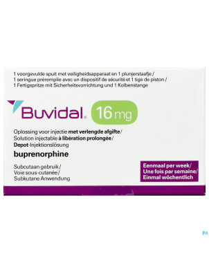 Buvidal  16mg sol inj lib.prol. ser.prer. 1x0,32ml