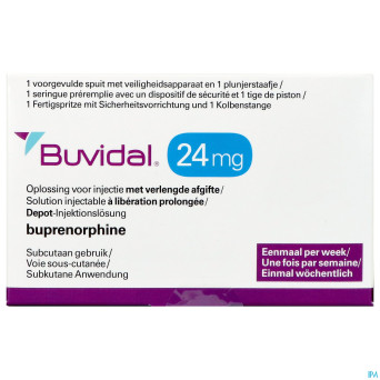 Buvidal  24mg sol inj lib.prol. ser.prer. 1x0,48ml
