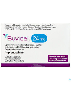 Buvidal  24mg sol inj lib.prol. ser.prer. 1x0,48ml