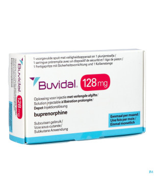 Buvidal 128mg sol inj lib.prol. ser.prer. 1x0,36ml