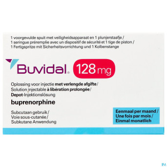 Buvidal 128mg sol inj lib.prol. ser.prer. 1x0,36ml