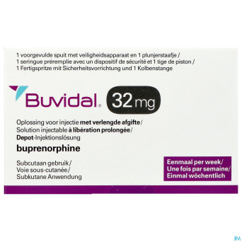 Buvidal  32mg sol inj lib.prol. ser.prer. 1x0,64ml