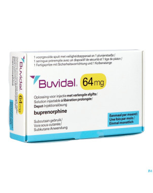 Buvidal  64mg sol inj lib.prol. ser.prer. 1x0,18ml