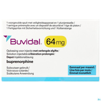 Buvidal  64mg sol inj lib.prol. ser.prer. 1x0,18ml