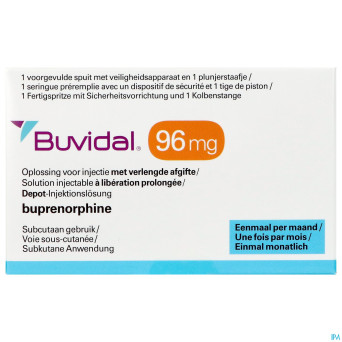 Buvidal  96mg sol inj lib.prol. ser.prer. 1x0,27ml