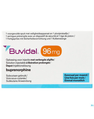 Buvidal  96mg sol inj lib.prol. ser.prer. 1x0,27ml