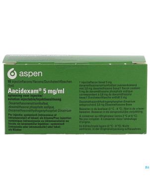Aacidexam 5mg/ml sol inj fl inj 10 x 1ml