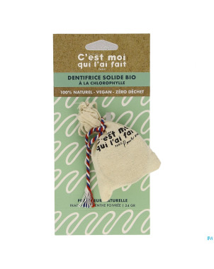 Diet cmqlf dentifrice solide chlorophylle bio  25g