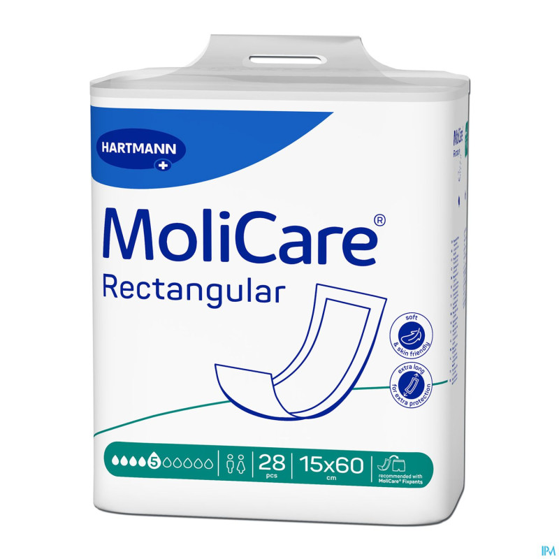 Molicare rectangular 5 drops 28