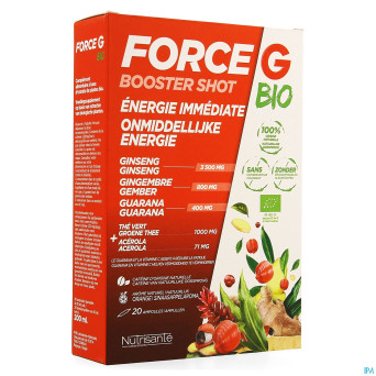 Force g booster shot bio    amp 20
