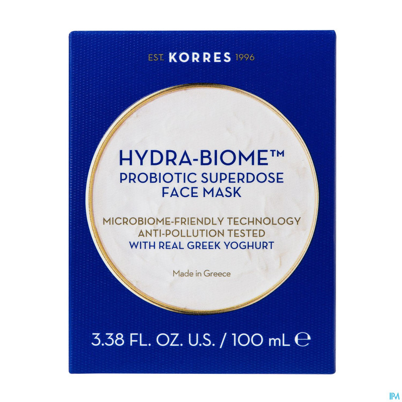 Korres kf yogourt grec masque. hydra-biome   100ml