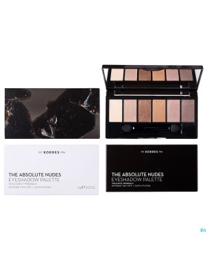 Korres km eyeshadow palette absolue nude 6g