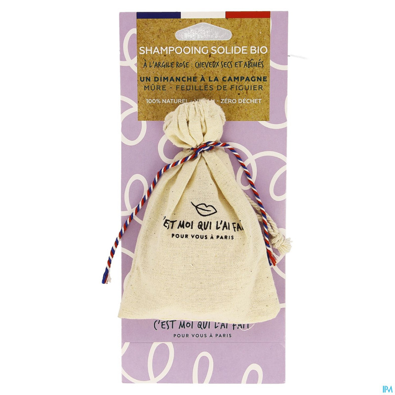 Diet cmqlf shampoo solide argile rose bio    65g