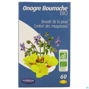 Onagre bourrache bio    caps 60 orthonat