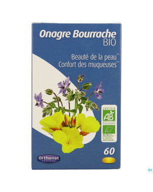 Onagre bourrache bio    caps 60 orthonat