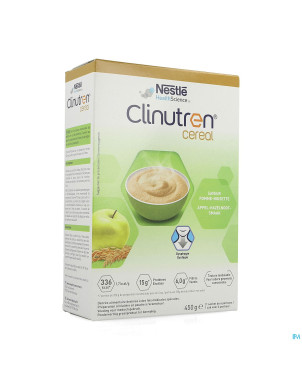 Clinutren cereal pomme noisette    pdr 450g nf