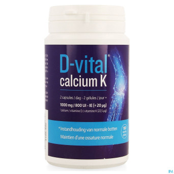 D-vital calcium k    caps 180