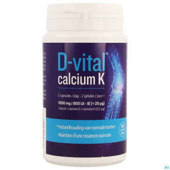 D-vital calcium k    caps 180