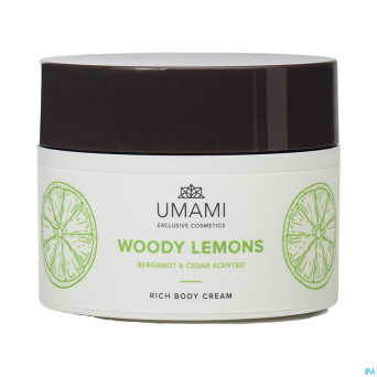 Umami woody lemons bergamote&cedre cr corps 250ml