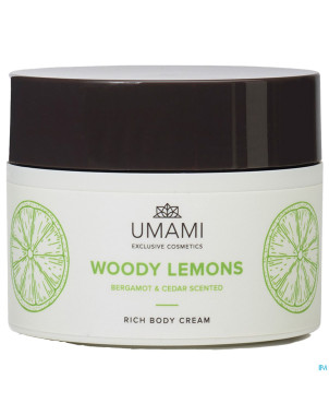 Umami woody lemons bergamote&cedre cr corps 250ml