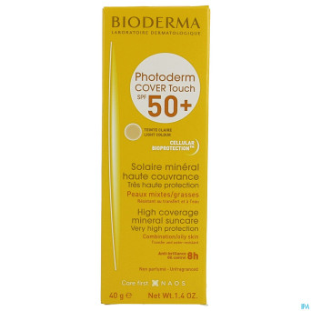 Bioderma photoderm cover touch claire spf50+ tb40g
