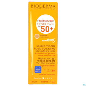 Bioderma photoderm cover touch doree spf50+ tb 40g