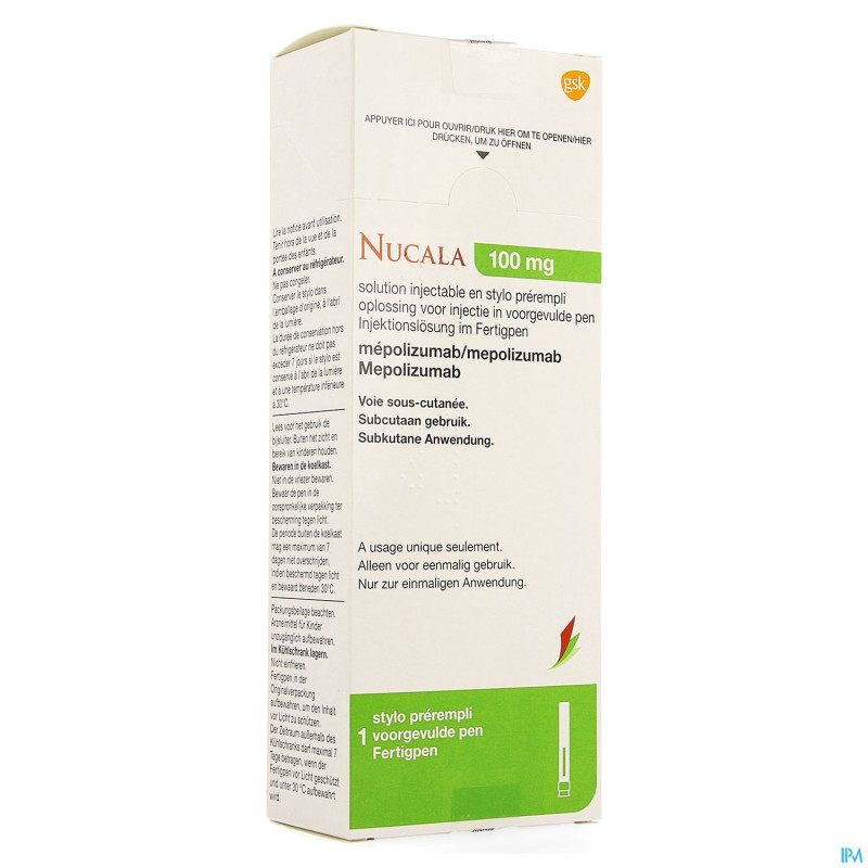 Nucala 100mg sol inj stylo prerempli  1 x 1ml