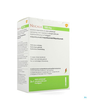 Nucala 100mg sol inj stylo prerempli  3 x 1ml
