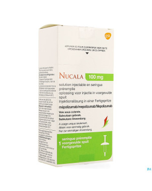 Nucala 100mg sol inj ser preremplie  1 x 1ml